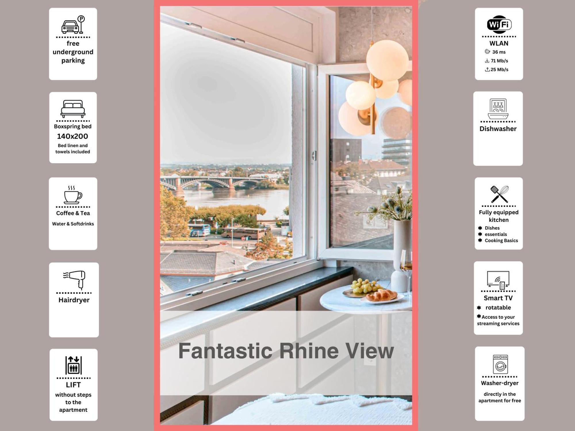 Hidden Treasure Business Apartment Mainz - Fantastic Rhine View In Center Of Mainz Old Town ภายนอก รูปภาพ